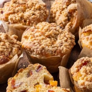 Peach Muffins - 4 pack