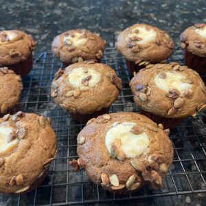 GF Pumpkin Cheesecake Muffins