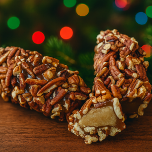 Festive Pecan Logs