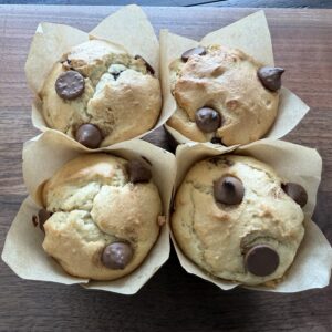 Chocolate Chip Muffins- Sold in packs of 4